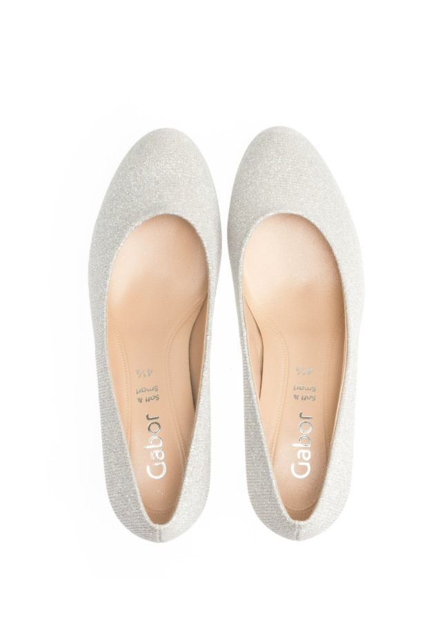 Gabor Ezüst Klasszikus Sarkú Cipő