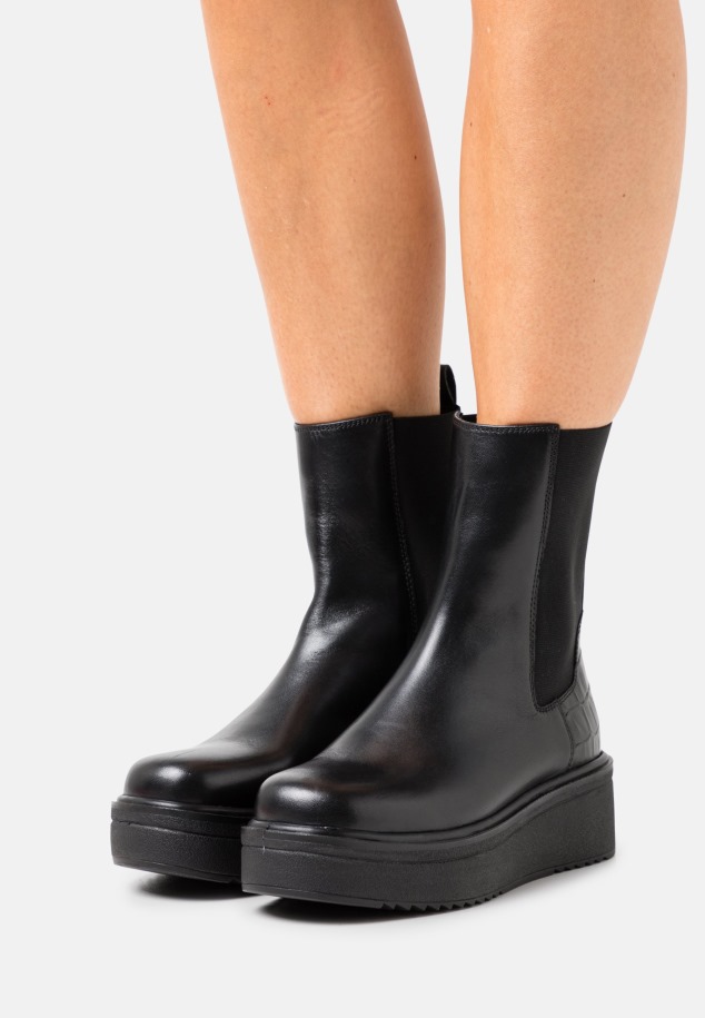 Platform Bokacsizma Gabor Sötét Indigó