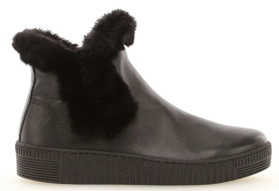 Gabor 33.737-27 - Csizma Plató Sima Bőr Fekete