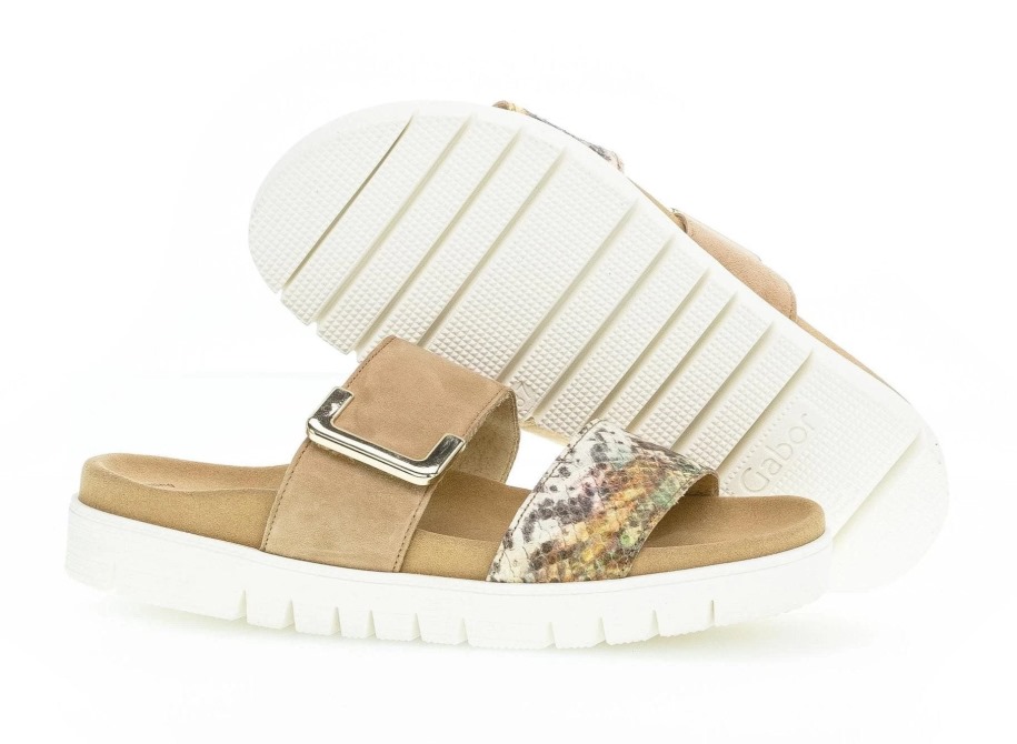 Gabor 43740.50 - Karamell Velúr és Kígyómintás