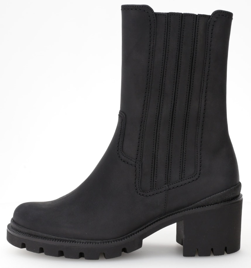 Gábor 72841.27 - Fekete Olajozott Nubuk Bőr