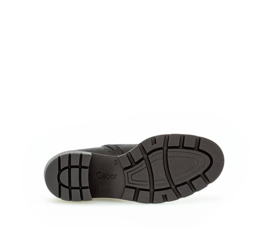 Gábor 72841.27 - Fekete Olajozott Nubuk Bőr