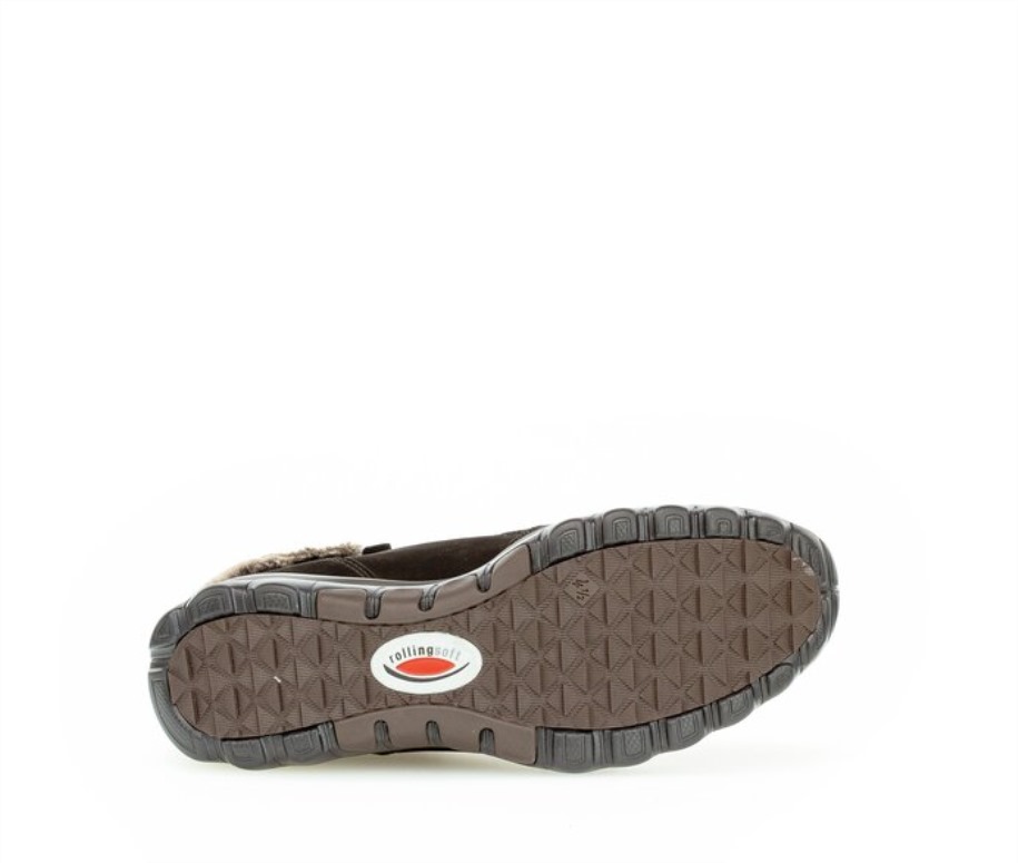 Gábor 76866.47 - Fekete Olajozott Nubuk Bőr