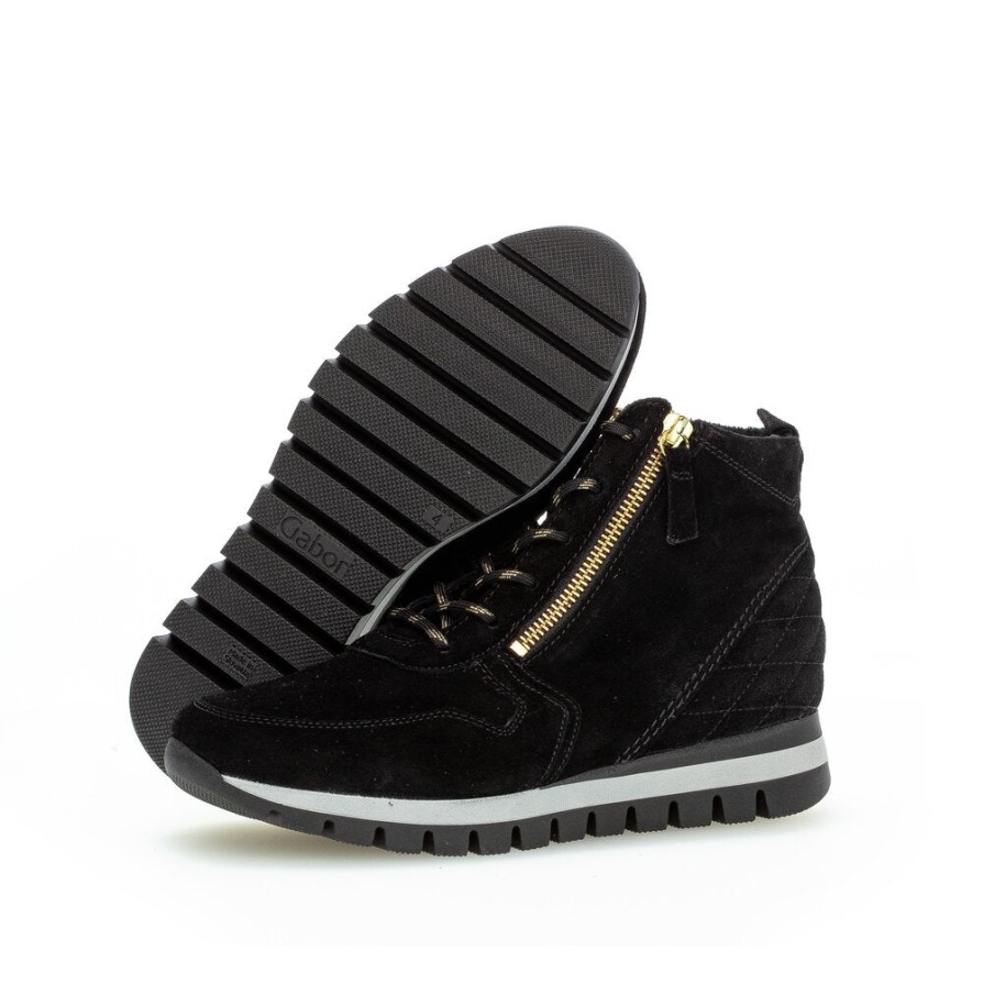 Gábor 96.455-47 - Fekete Velúr