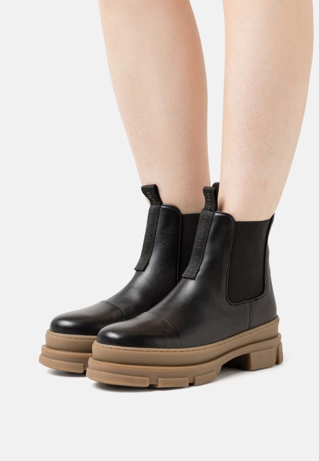 Női Gabor Fűzős Bokacsizma Fekete