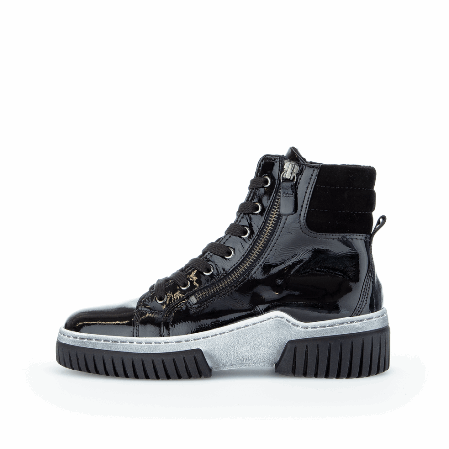 Fekete Weblam Sneaker Boot Gabor