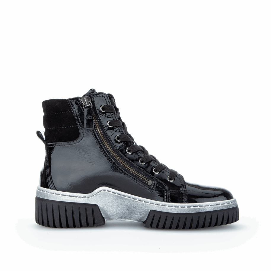 Fekete Weblam Sneaker Boot Gabor
