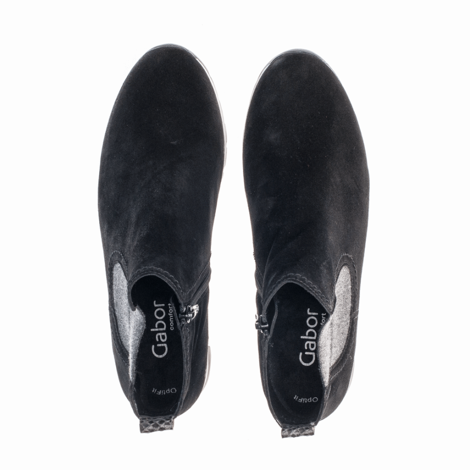 Black Wedge Bootie Gabor