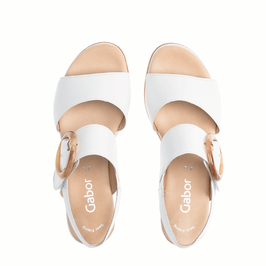 ék Bokapántos Szandál Fehér Gabor