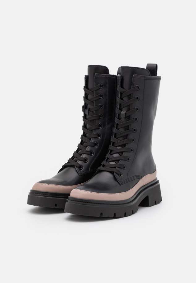 Sötét Meztelen Gabor Fűzős Bokacsizma