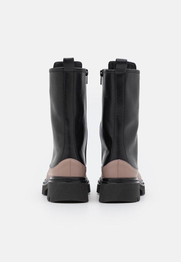 Sötét Meztelen Gabor Fűzős Bokacsizma