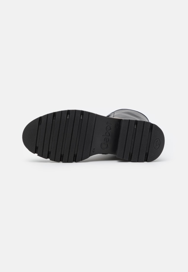 Sötét Meztelen Gabor Fűzős Bokacsizma