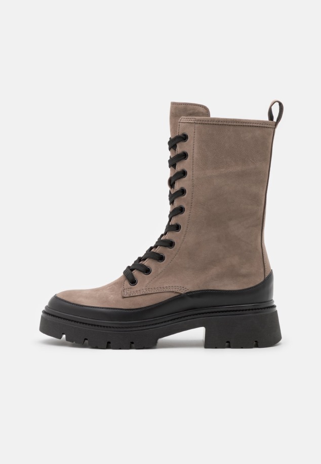 Sötét Meztelen Gabor Fűzős Bokacsizma