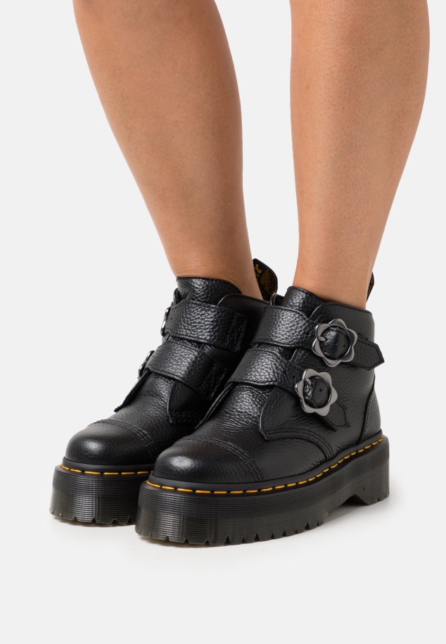 Vintage Fekete Gabor Leona - Fűzős Sarkú Cipő