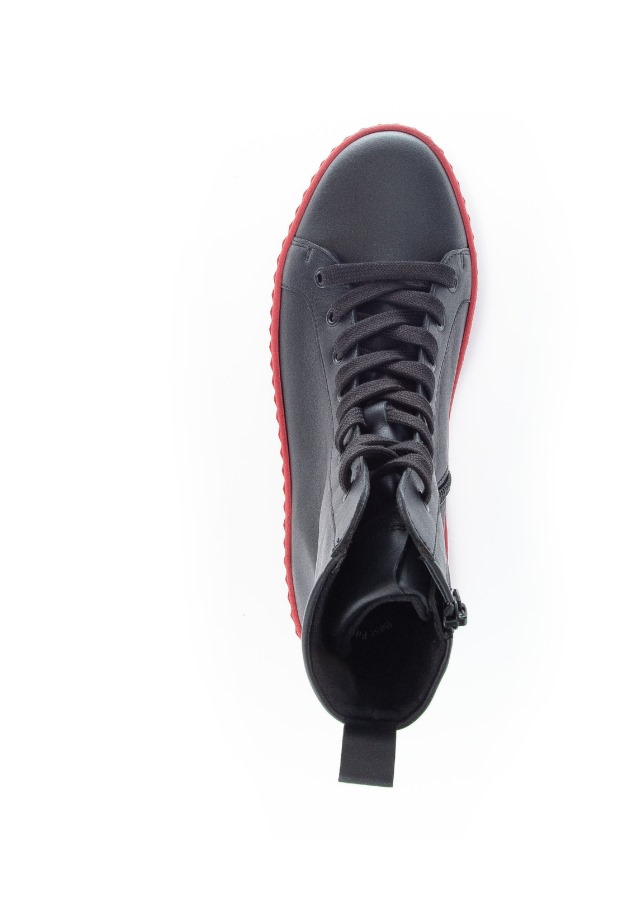 Női Platform Bokacsizma Fekete Gabor