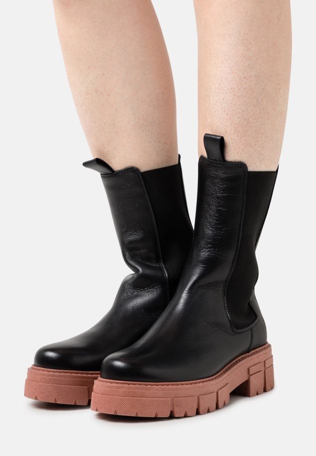 Platform Csizma Fekete/fehér Gabor