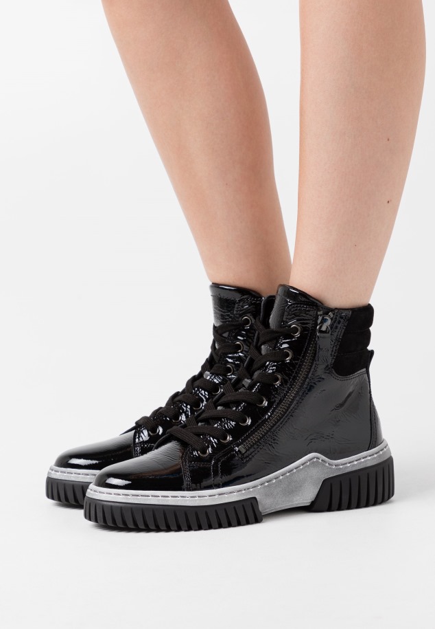 Gabor Platform Bokacsizma Fekete