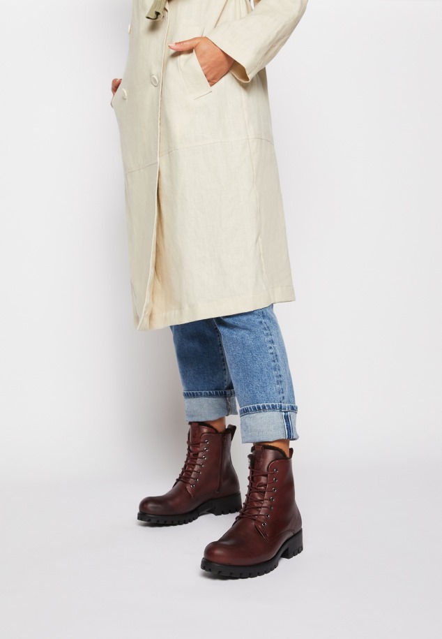 Fűzős Bokacsizma Gábor Sötét Rózsa