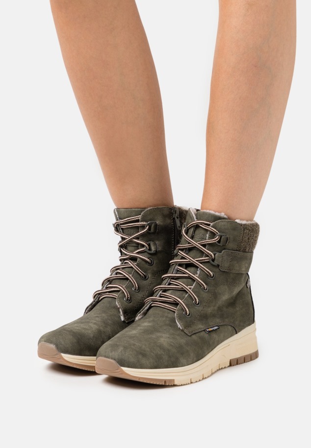 Fűzős Bokacsizma Gábor Sötét Rózsa