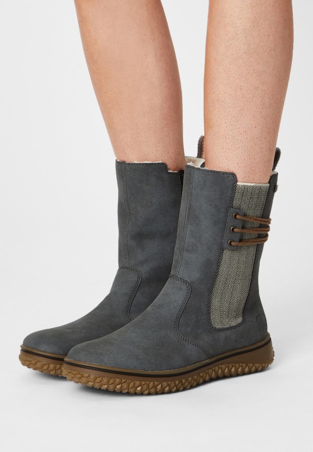 Fűzős Bokacsizma Gábor Sötét Rózsa