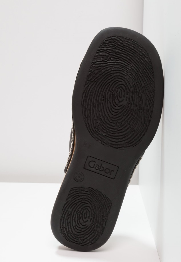 Fekete T-bar Szandál Gabor