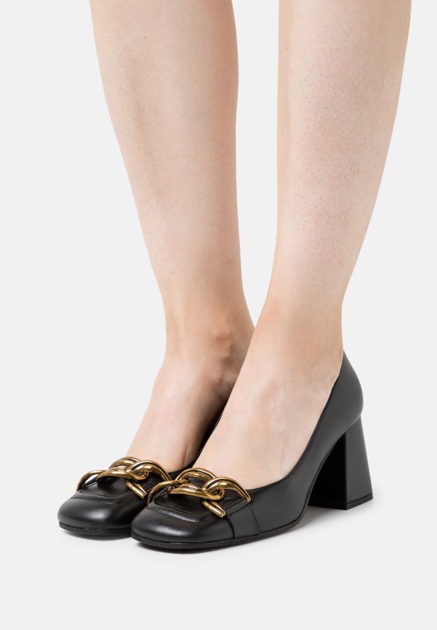 Gábor Sötétkék Bőr - Klasszikus Sarkú Cipő