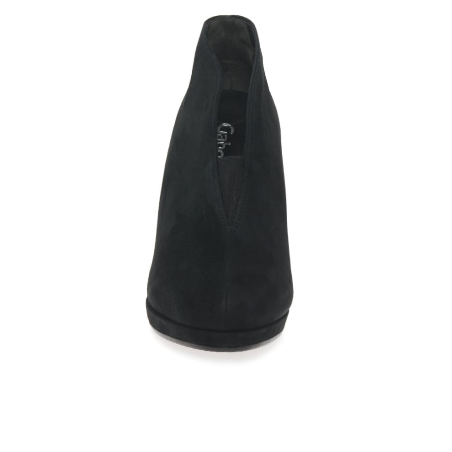 Amien Női Modern Slip On Bokacsizma Fekete Velúr Gabor