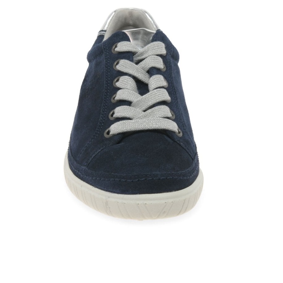 Amulett Női Széles Szabású Tornacipő Gabor Tengeri Velúr/argento