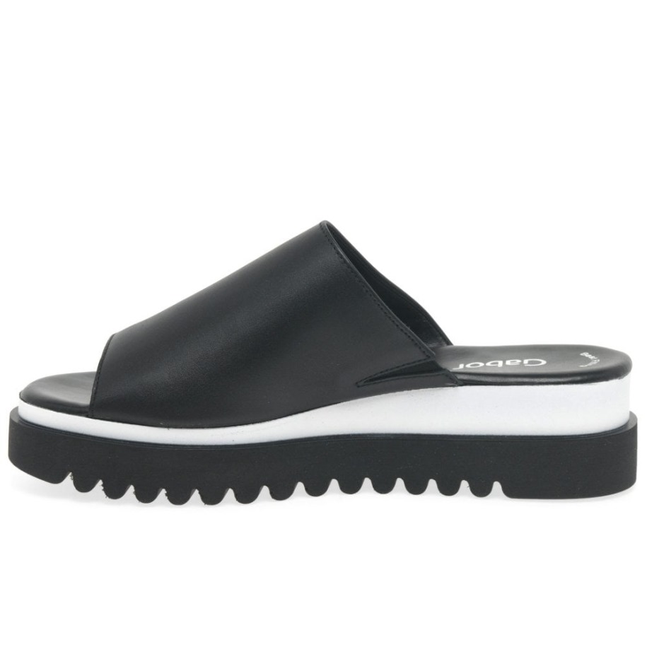 Fekete Emily- Rose Női Platform öszvérek Gabor