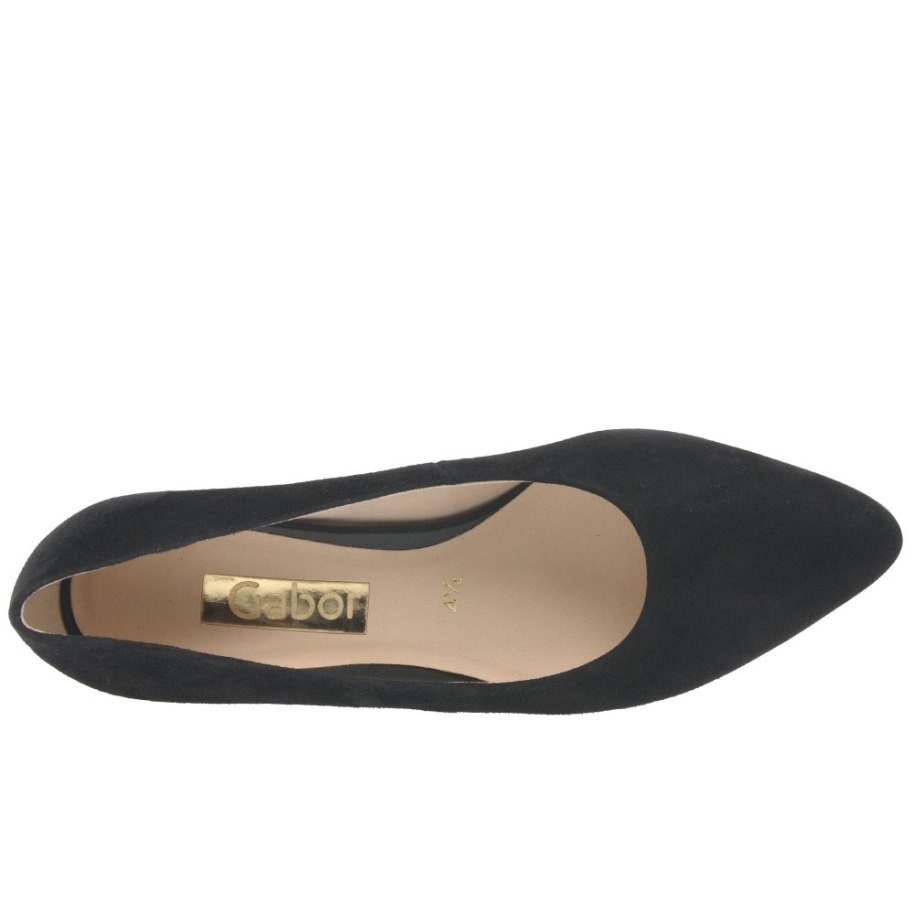 Fekete Velúr Gabor Kayo Női Udvari Cipő