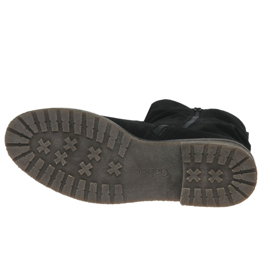 Fekete Velúr Gabor Mya Női Bokacsizma