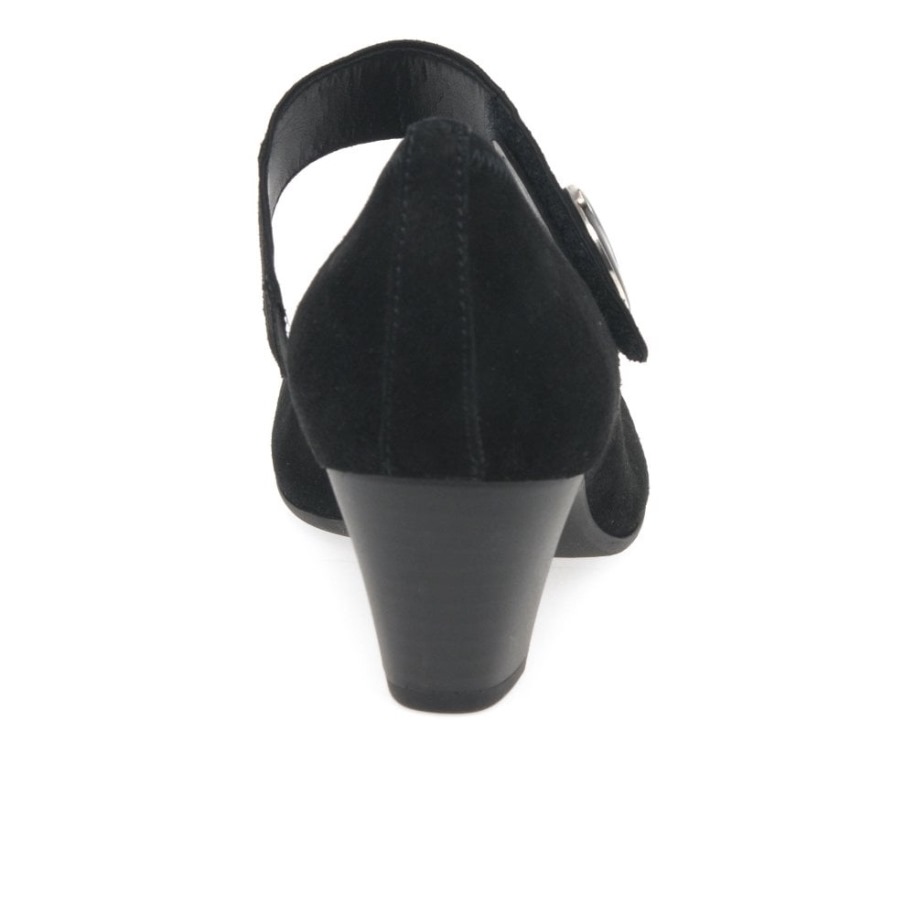 Fekete Velúr Gabor Nola Női Mary Jane Bírósági Cipő