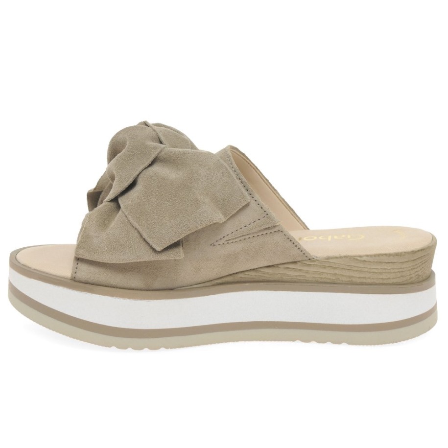 Clinton Hölgyek öszvér Szandál Selyem Velúr Gabor