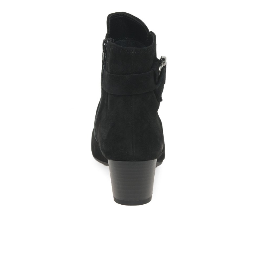 Gabor Fekete Velúr Kender Női Bokacsizma