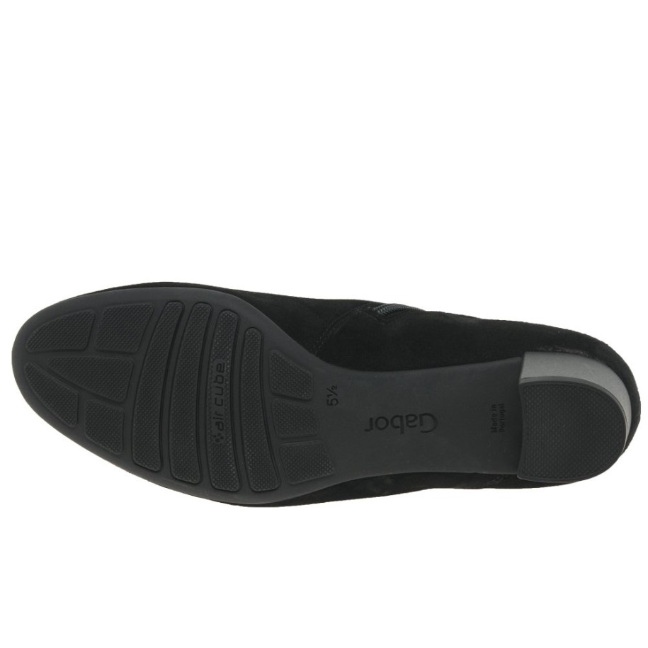 Gabor Fekete Velúr Kender Női Bokacsizma