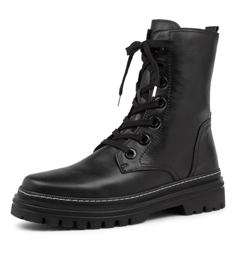 Gábor Kutya Fekete Bőr Borjúcsizma