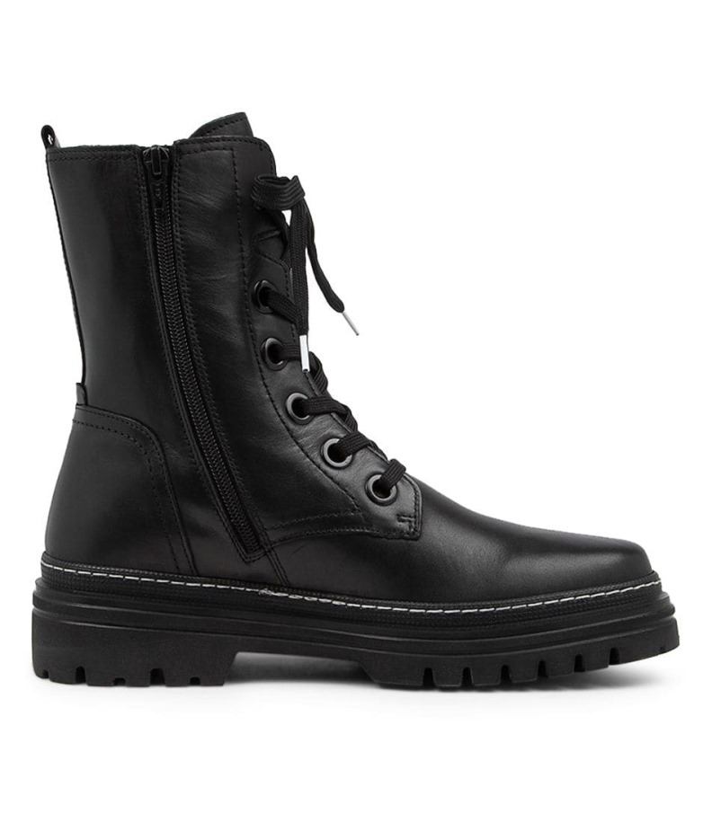 Gábor Kutya Fekete Bőr Borjúcsizma