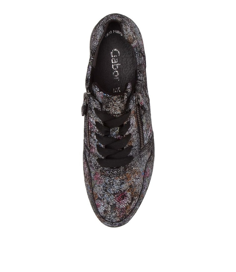 Gabor Madison Schwarz Bőr Tornacipő