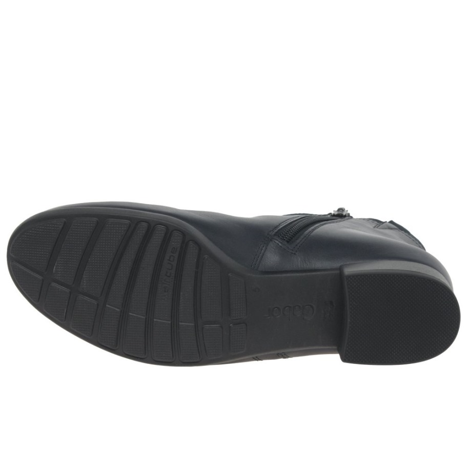 Gabor Midnight Lea Velúr Briano Női Bokacsizma