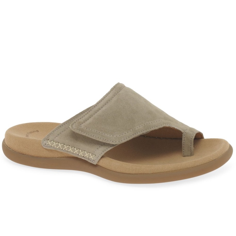 Selyem Velúr Gabor élvezet Női Orrhurkos Szandál