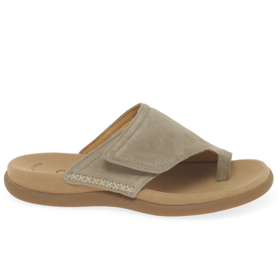 Selyem Velúr Gabor élvezet Női Orrhurkos Szandál