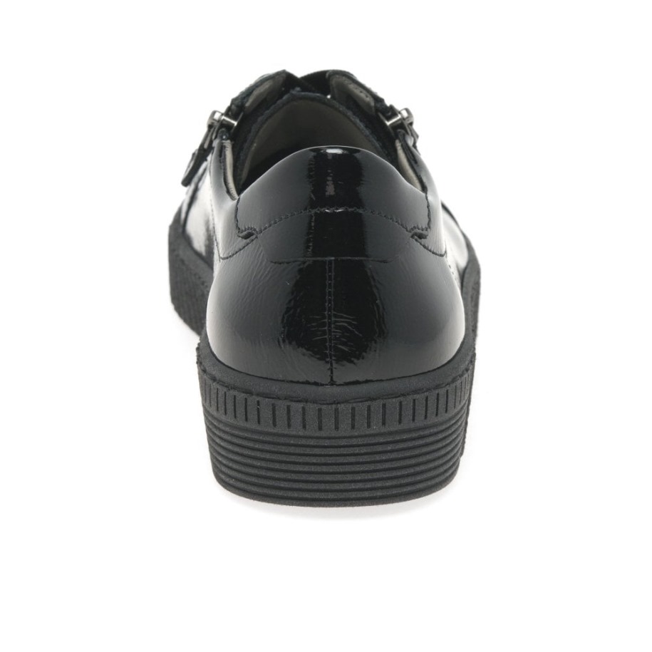 Bölcsesség Női Alkalmi Cipő Fekete Patent Gabor