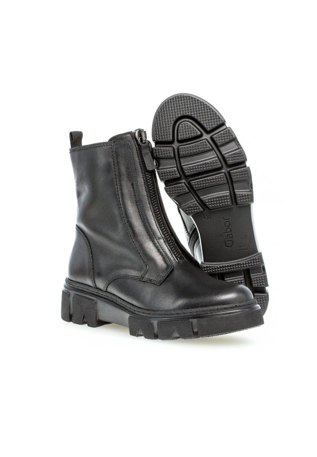 Női Gabor Fekete Klasszikus Bokacsizma