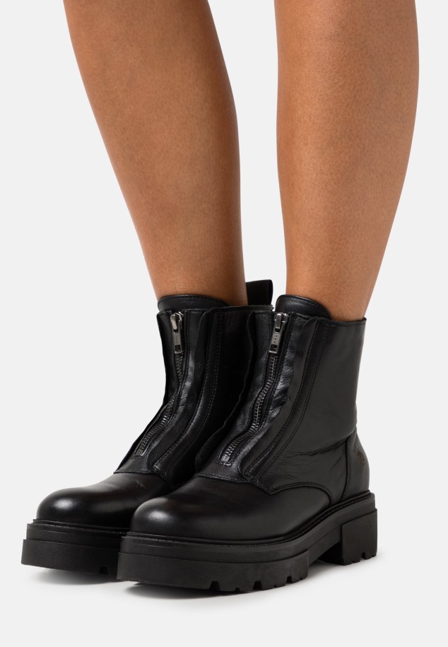 Női Gabor Fekete Klasszikus Bokacsizma