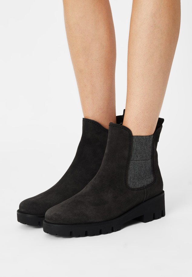 Női Gabor Fekete Klasszikus Bokacsizma