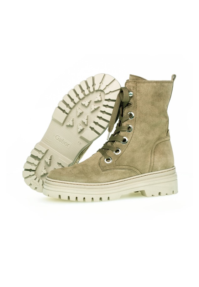 Fűzős Bokacsizma Gabor Salbei/dust