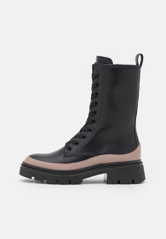 Panna/dark Nude Gabor Fűzős Bokacsizma