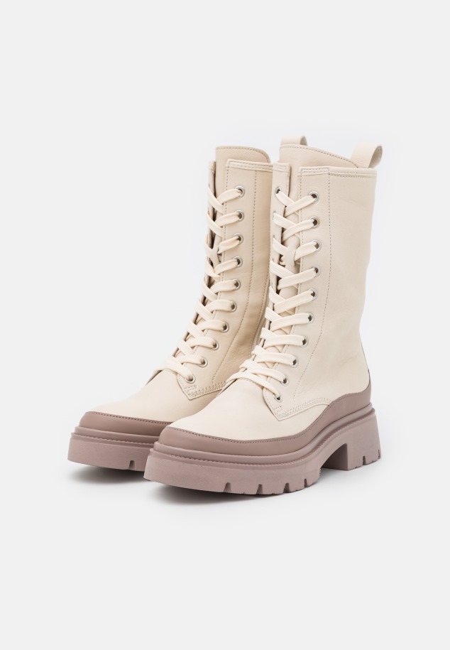 Panna/dark Nude Gabor Fűzős Bokacsizma