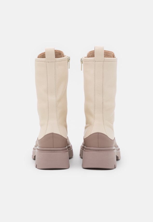 Panna/dark Nude Gabor Fűzős Bokacsizma