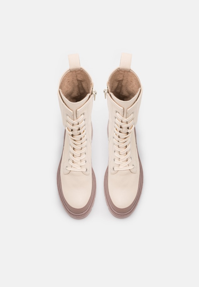 Panna/dark Nude Gabor Fűzős Bokacsizma